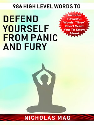 cover image of 986 High Level Words to Defend Yourself From Panic and Fury
